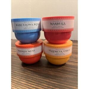 Solo en Ibiza Body Cream Set Barcelona Madrid Valencia Marbella Lot 4 8 fl. oz.